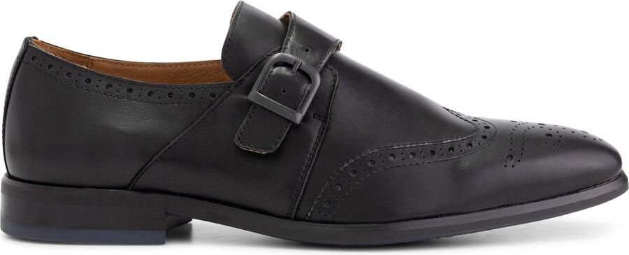 DEN BROECK DenBroeck Whitehall St. Nette lage gespschoenen heren Broques mannen Zwart leer - Foto 7