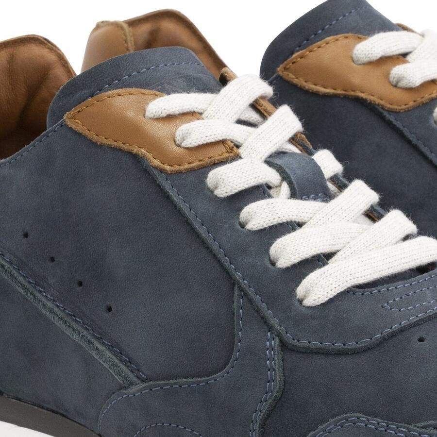 DEN BROECK DenBroeck William St. Leren herensneakers Veterschoenen mannen Navy Blauw leer - Foto 2
