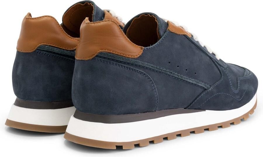 DEN BROECK DenBroeck William St. Leren herensneakers Veterschoenen mannen Navy Blauw leer - Foto 6