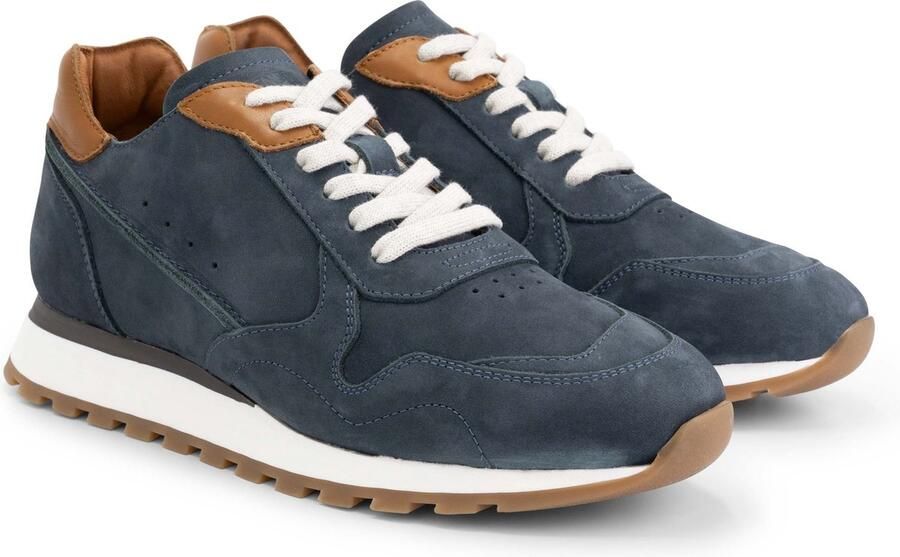 DEN BROECK DenBroeck William St. Leren herensneakers Veterschoenen mannen Navy Blauw leer - Foto 5