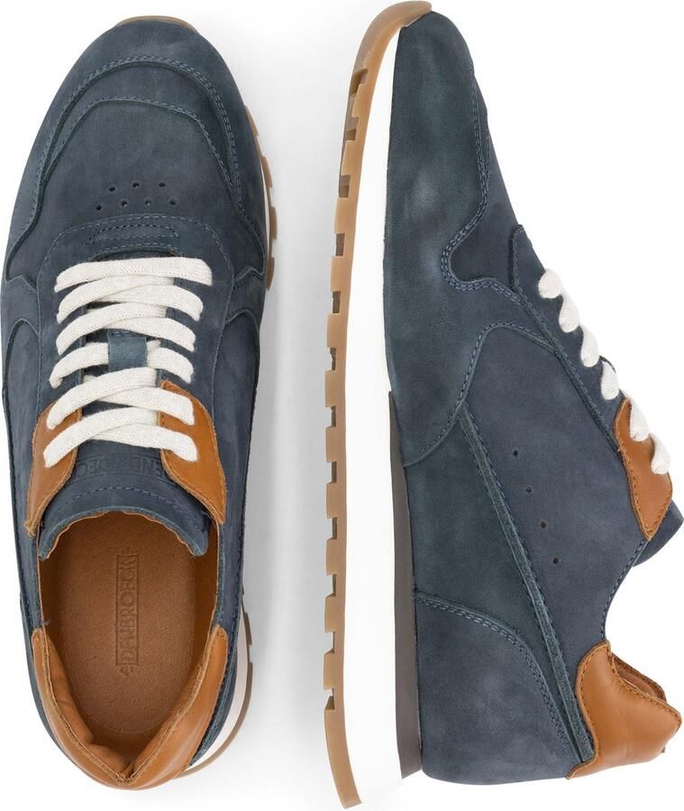 DEN BROECK DenBroeck William St. Leren herensneakers Veterschoenen mannen Navy Blauw leer - Foto 4