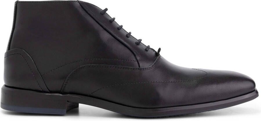 DEN BROECK DenBroeck Gold St. Nette halfhoge heren veterschoenen Zwart leer