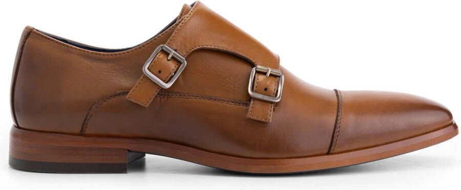 DEN BROECK DenBroeck Moore St. Nette lage leren gespschoenen heren Cognac Bruin leer