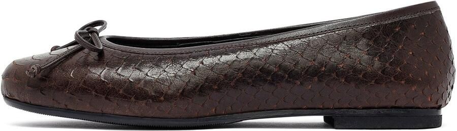 DERIMOD Ballerina Shoes Leather Ballerina Shoes