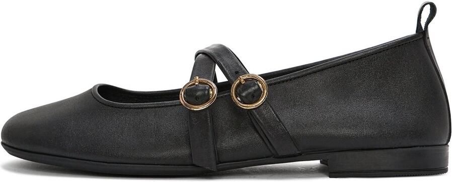 DERIMOD Ballerina Shoes Leather Ballerina Shoes