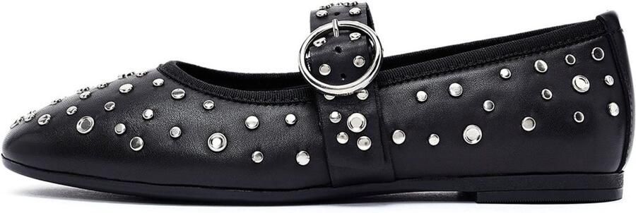 DERIMOD Ballerina Shoes Leather Ballerina Shoes