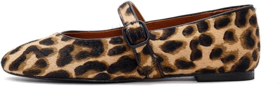 DERIMOD Ballerina Shoes Leather Ballerina Shoes
