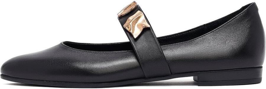 DERIMOD Ballerina Shoes Leather Ballerina Shoes