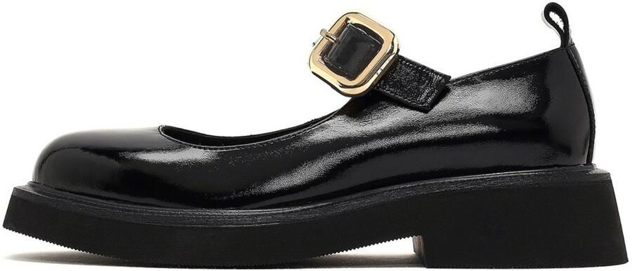 DERIMOD Ballerina Shoes Patent Leather Ballerina Shoes