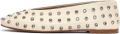 DERIMOD Ballerina'S Leren Ballerina'S With Rhinestone Details - Creme