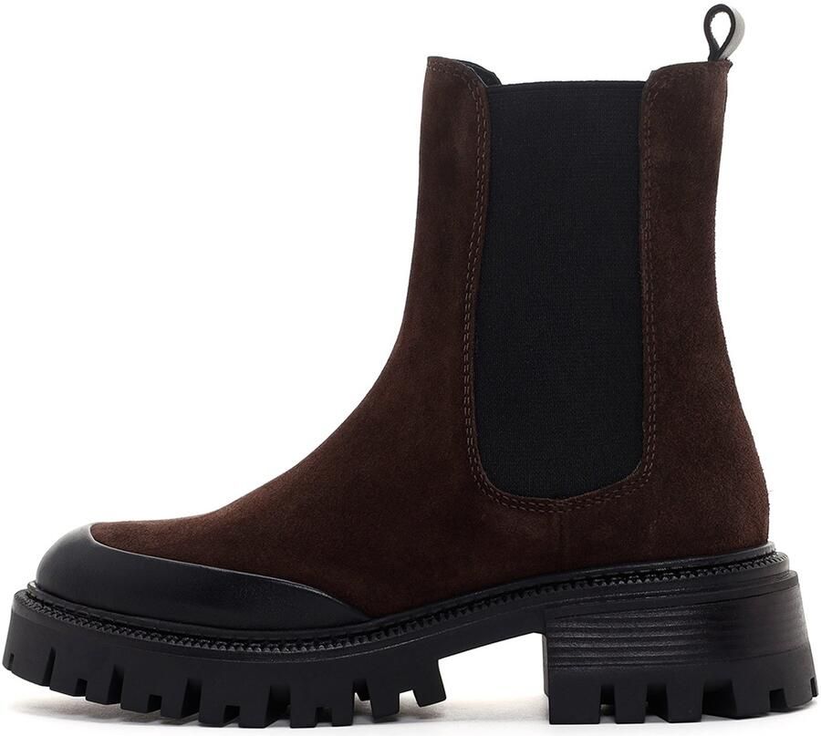 DERIMOD Chunky Chelsea Boots Suèdeleren Chunky Chelsea