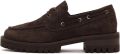 DERIMOD Chunky Veterloafers Suède Chunky Veterloafers - Taupe