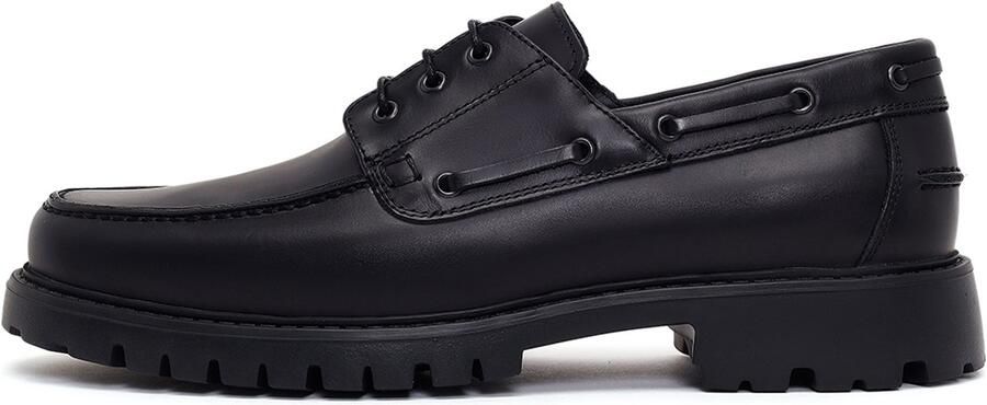 DERIMOD Chunky Zool Veterschoenen Echt Lederen Chunky Zool
