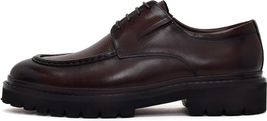 DERIMOD Derby Schoenen Met Chunky-Zool Leren Derby Schoenen Met Chunky-Zool