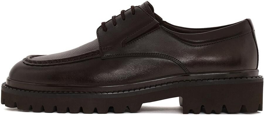 DERIMOD Derbyschoenen Met Chunkyzool Leren Derbyschoenen Met Chunkyzool