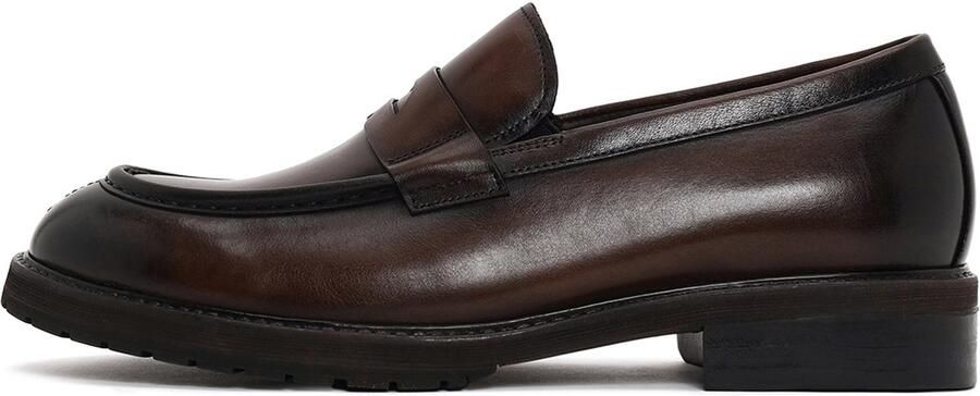 DERIMOD Instapper Penny Loafers Leren Instapper Penny