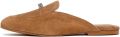 DERIMOD Loafer Muiltjes Suède Loafer - Lichtbruin