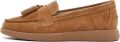 DERIMOD Loafers Leren Loafers With Tassel - Lichtbruin