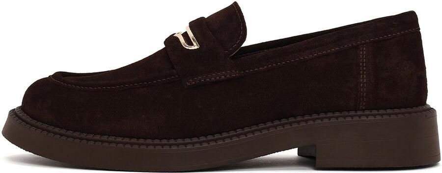 DERIMOD Loafers Met Chunkyzool Loafers Van Echt Suède Met Chunkyzool