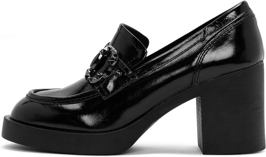 DERIMOD Loafers Met Hak Leren Loafers Met Hak