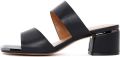 DERIMOD Muiltjes Met Middelhoge Hak Imitation Leren Mid Heel - Zwart