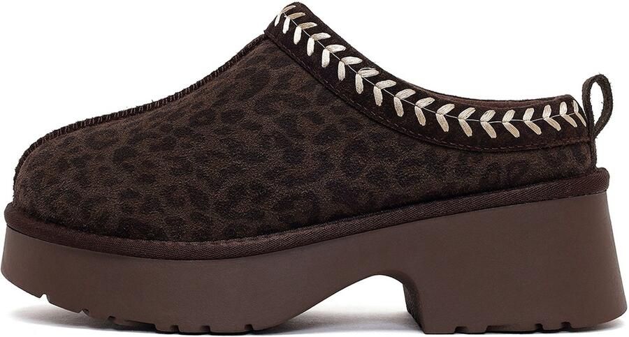 DERIMOD Plateau Clogs Leren Plateau