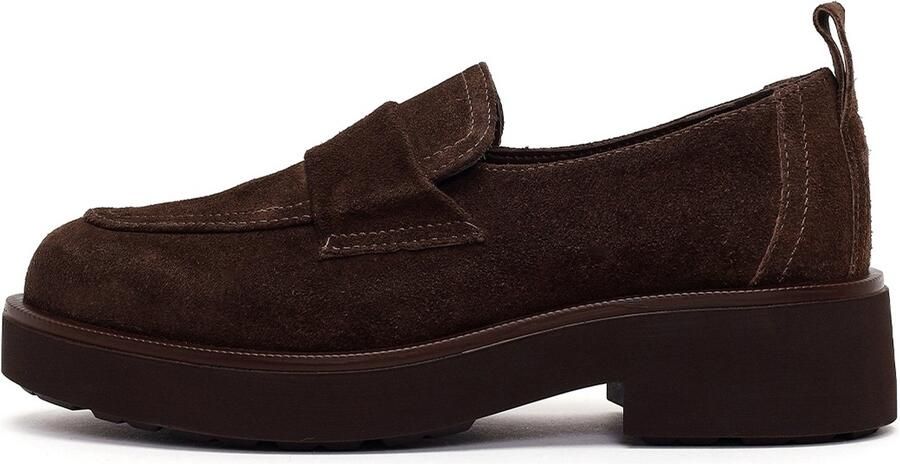 DERIMOD Plateau-instaploafers Leren Plateau-instaploafers