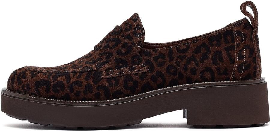 DERIMOD Plateau-instaploafers Leren Plateau-instaploafers