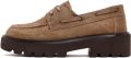 DERIMOD Plateau-loafers Leren Plateau-loafers - Bruin