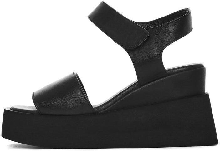DERIMOD Platform Sandals Leather Platform
