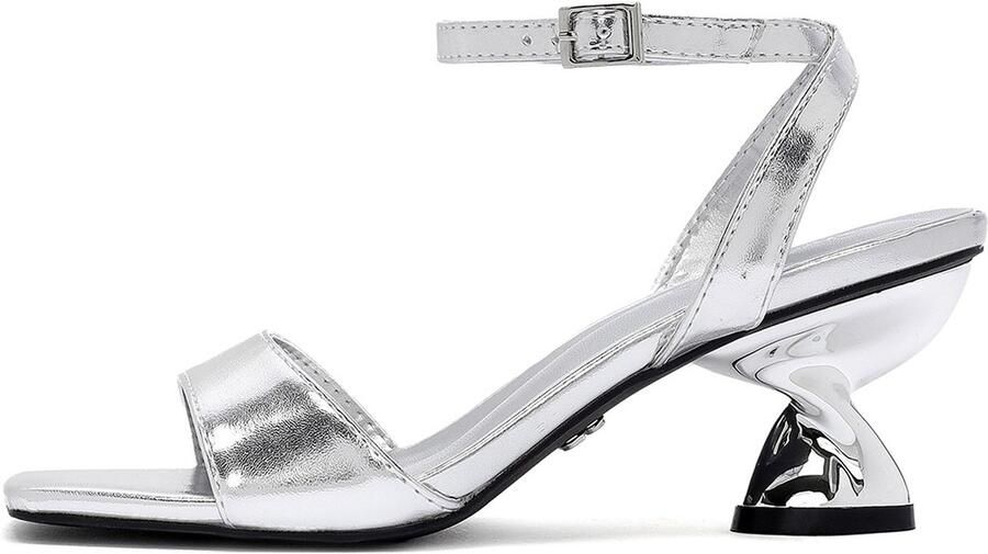 DERIMOD Sandalen Met Hoge Hak Imitation Leren High Heel