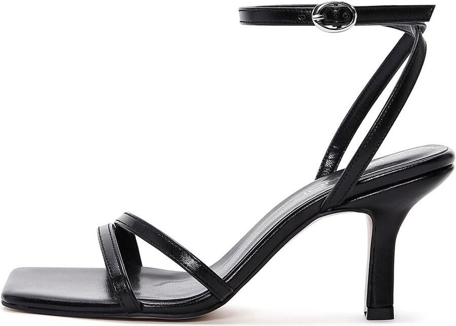 DERIMOD Sandalen Met Hoge Hak Imitation Leren High Heel