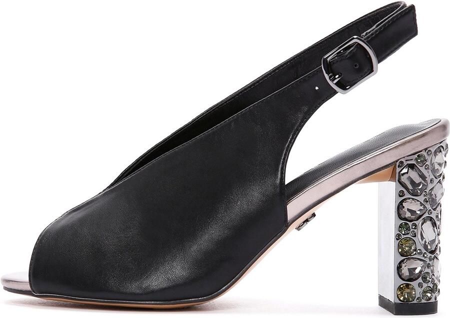 DERIMOD Sandalen Met Hoge Hak Imitation Leren High Heel