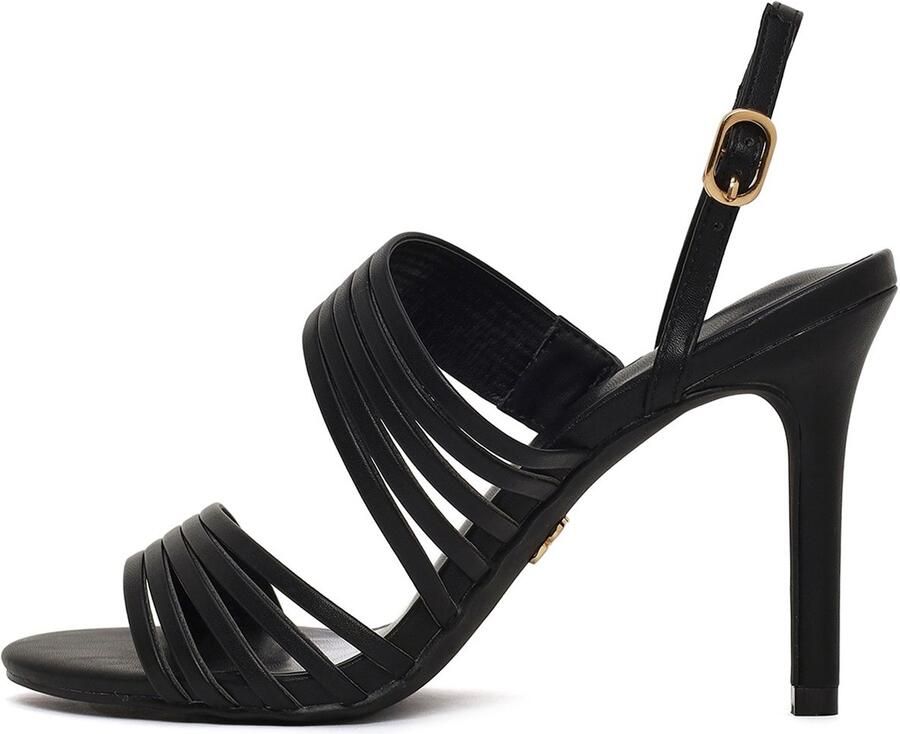 DERIMOD Sandalen Met Hoge Hak Imitation Leren High Heel