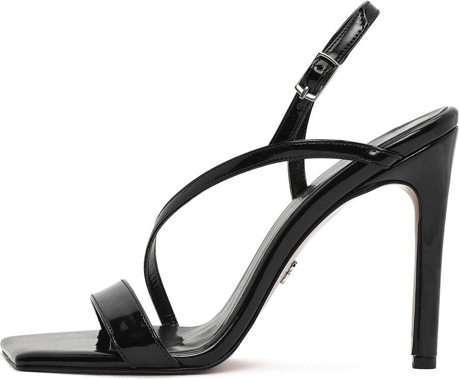 DERIMOD Sandalen Met Hoge Hak Imitation Patent Leren High Heel