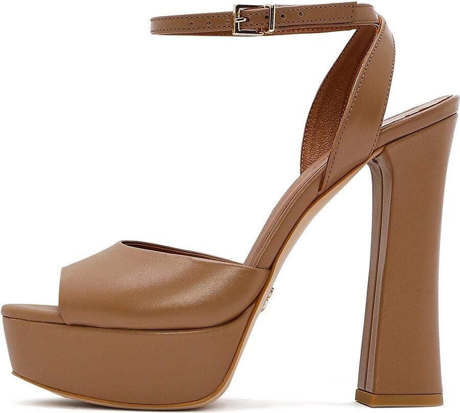 DERIMOD Sandalen Met Hoge Hak Leren High Heel