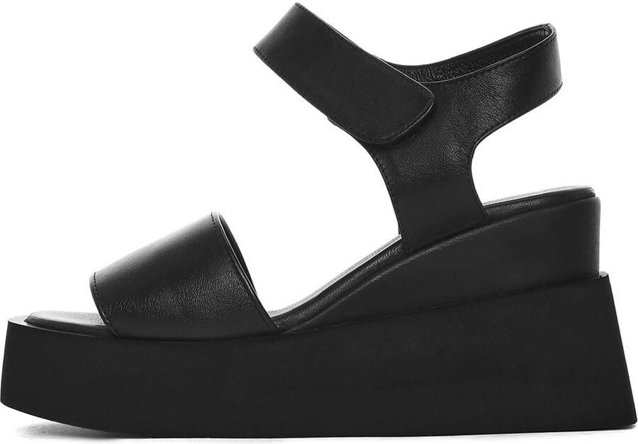 DERIMOD Sandalen Met Sleehak Leren Wedge