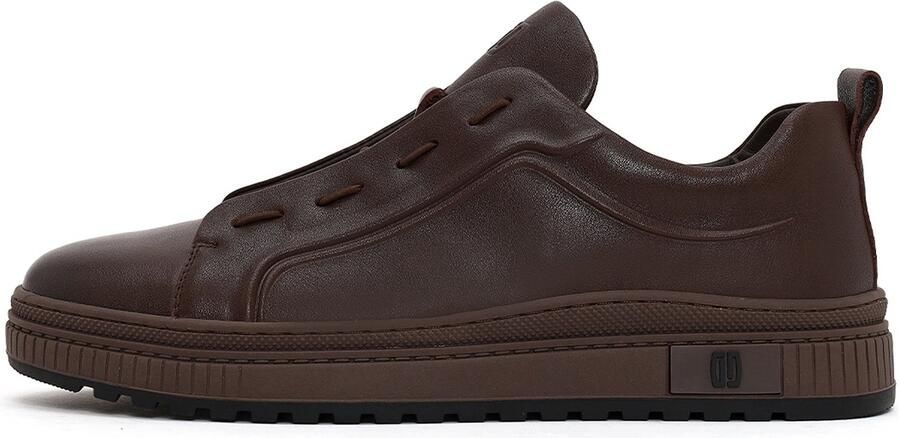 DERIMOD Slip-On Sneakers Echt Leren Slip-On