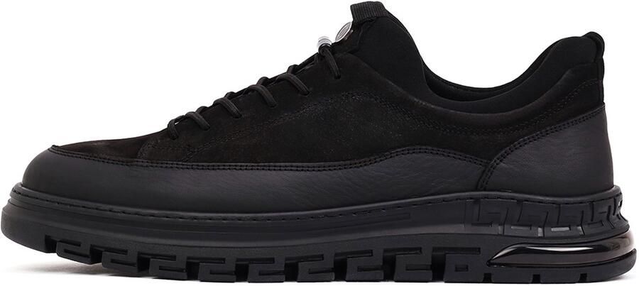 DERIMOD Sneakers Met Dikke Zool Leren Sneakers Met Dikke Zool