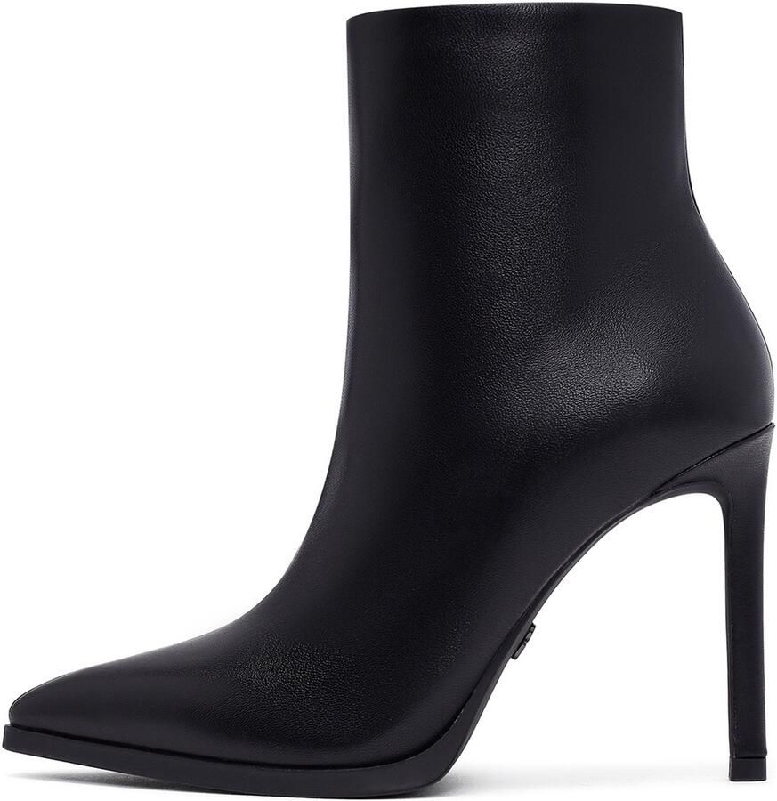 DERIMOD Stiletto Enkellaarzen Echt Leren Stiletto