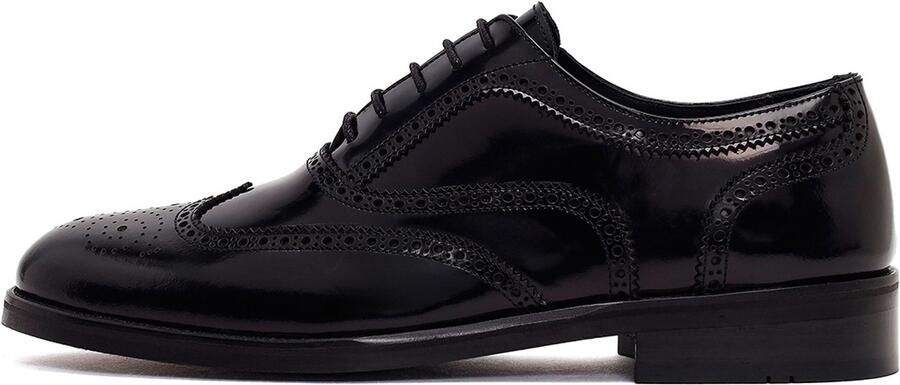 DERIMOD Veterschoenen Met Broguedetails Echt Leren Veterschoenen Met Broguedetails