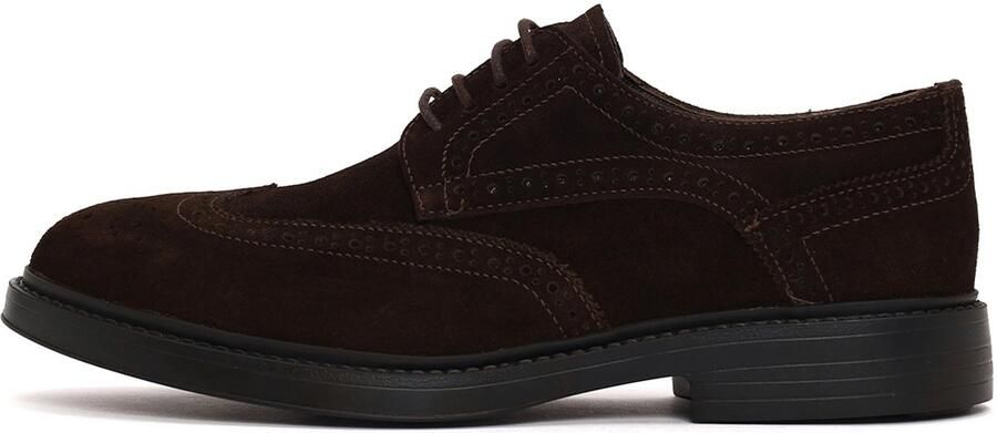 DERIMOD Vetersluiting Wingtip Brogues Suède Vetersluiting Wingtip