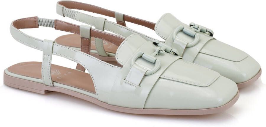 DESA Ballerina's Imitatieleer Mint Vrouwen Schoenpunt: Nez carré