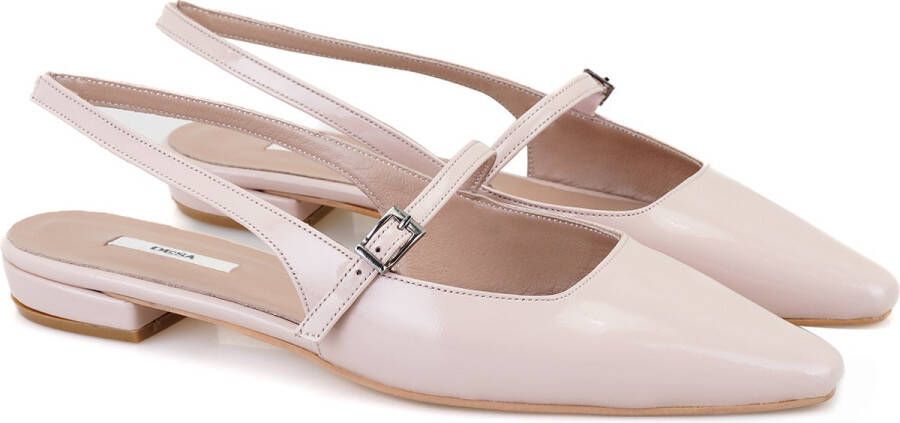 DESA Ballerina's Imitatieleer Roze Vrouwen Schoenpunt: Nez pointu