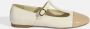 DESA Ballerina's Imitatieleer Wit Vrouwen Schoenpunt: Nez rond - Thumbnail 2