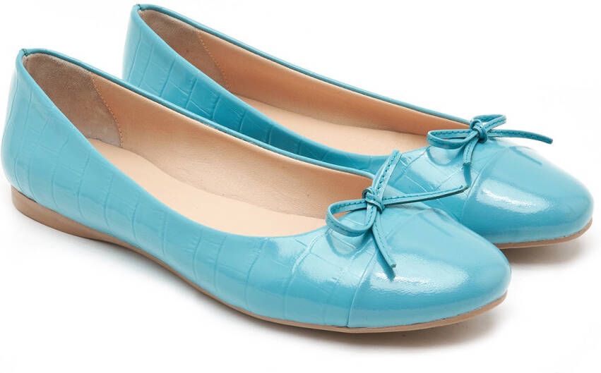 DESA Ballerina's Leer Blauw Vrouwen