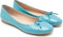 DESA Ballerina's Leer Blauw Vrouwen Schoenpunt: Nez rond - Thumbnail 1