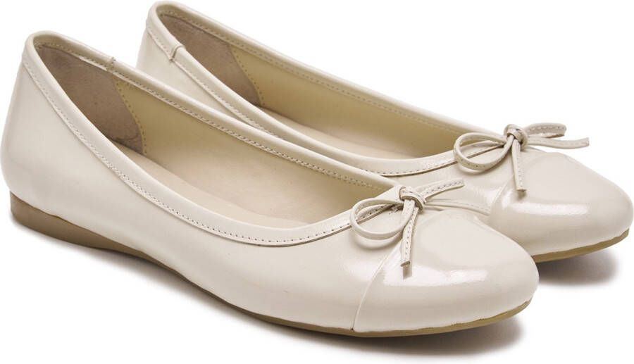 DESA Ballerina's Leer Nude Vrouwen Schoenpunt: Nez pointu