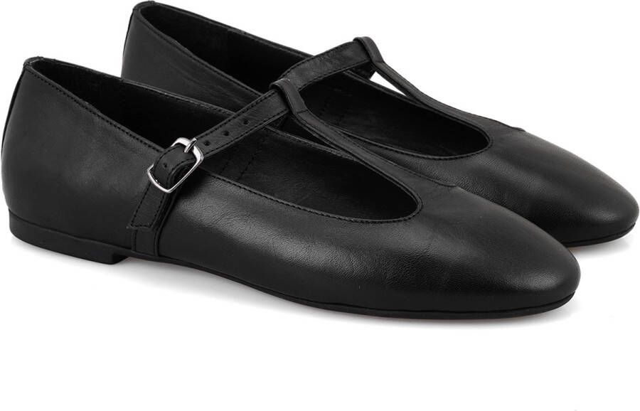 DESA Ballerina's Leer Zwart Vrouwen