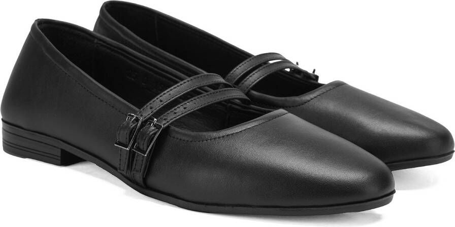 DESA Ballerina's Leer Zwart Vrouwen